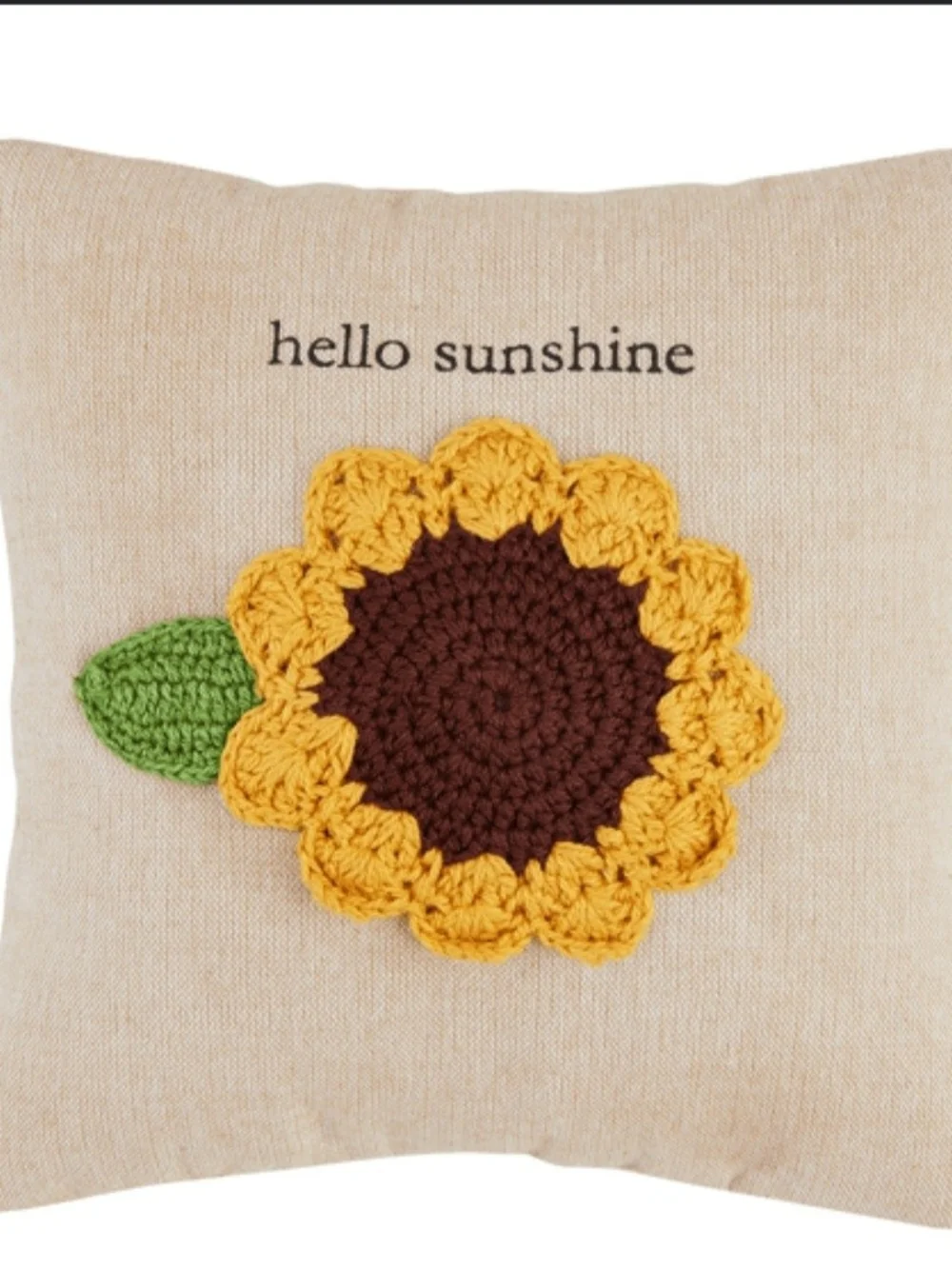 Mud Pie 8x8 Set Of 3 Crochet Pillow Set